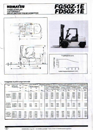 Frontstapler Diesel Komatsu FD 50 Z-1 E