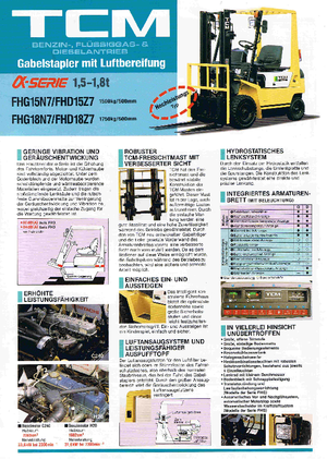 Frontstapler Diesel TCM FHD 15 Z 7