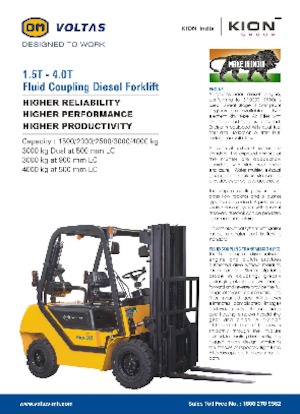 Frontstapler Diesel OM DVX 15 FC