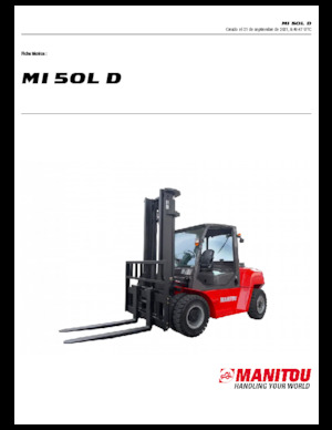 Frontstapler Diesel Manitou MI 50 L D