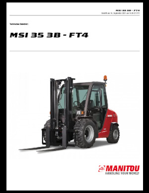 Geländestapler Manitou MSI 35 3B / FT4