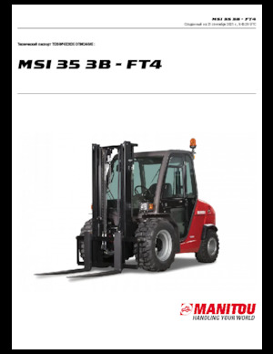 Geländestapler Manitou MSI 35 3B / FT4