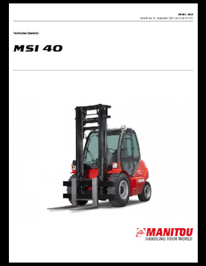 Frontstapler Diesel Manitou MSI 40