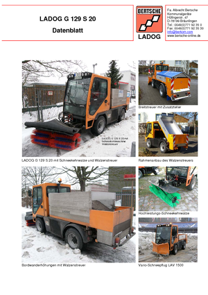 Kommunale Mehrzweckfahrzeuge Diesel Ladog G 129 N 20 E5