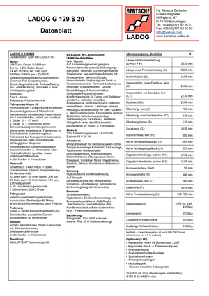 Kommunale Mehrzweckfahrzeuge Diesel Ladog G 129 S 20 E5