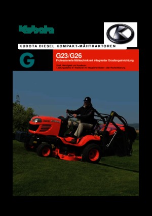 Kommunale Mehrzweckfahrzeuge Diesel Kubota G 26 LD