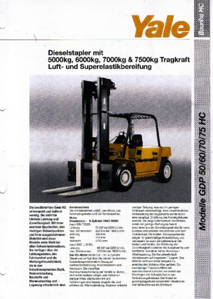 Frontstapler Diesel Yale GDP 70 HC