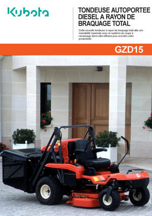 Kommunale Mehrzweckfahrzeuge Diesel Kubota GZD 15 HD