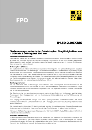 Frontstapler Diesel Hyster H 1.75 XM