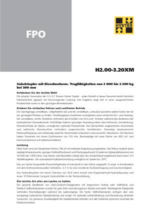 Frontstapler Diesel Hyster H 3.00 XM