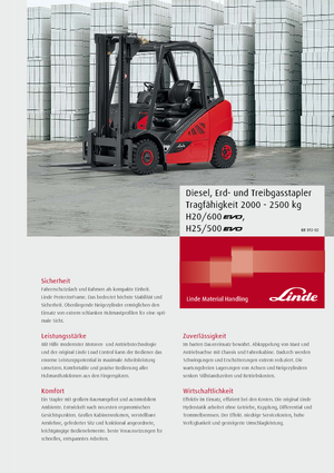 Explosionsgeschützte Frontstapler Diesel Linde H20/600D