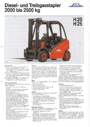 Explosionsgeschützte Frontstapler Diesel Linde H 25 D