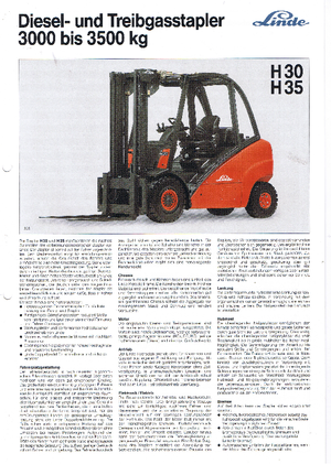 Explosionsgeschützte Frontstapler Diesel Linde H 35 D