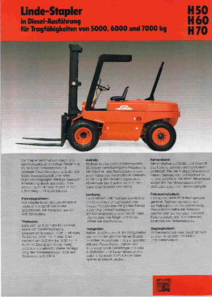 Frontstapler Diesel Linde H 60 D