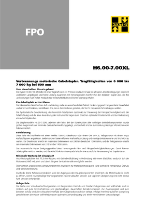 Frontstapler Diesel Hyster H 7.00 XL