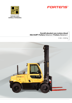 Frontstapler Diesel Hyster H8.0FT 9