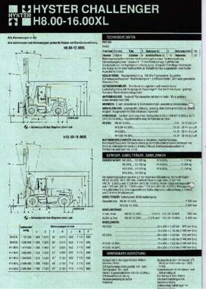 Frontstapler Diesel Hyster H 8.00 XL