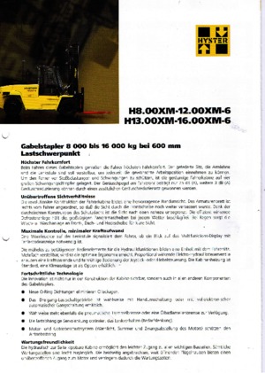 Frontstapler Diesel Hyster H 10.00 XM