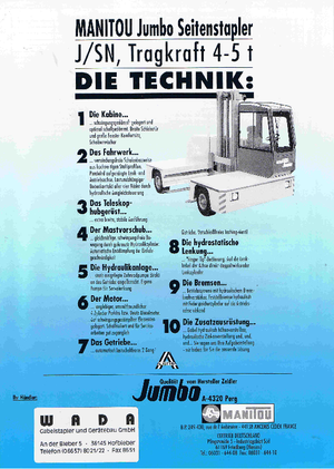 Geländestapler Jumbo J/SN 50
