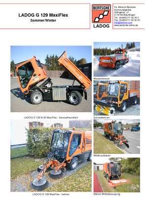 Kommunale Mehrzweckfahrzeuge Diesel Bertsche Ladog G 129 N 20