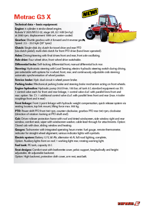 Kommunale Mehrzweckfahrzeuge Diesel Reform Werke Metrac G 3 X