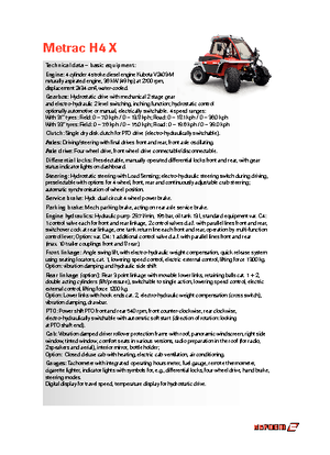 Kommunale Mehrzweckfahrzeuge Diesel Reform Werke Metrac H 4 X