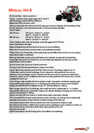 Kommunale Mehrzweckfahrzeuge Diesel Reform Werke Metrac H 6 X