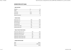 Stromerzeuger, Diesel PRAMAC Lifter E 6000 TYH