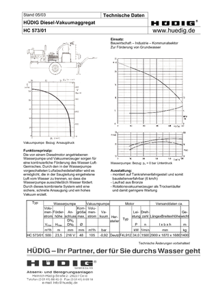Grundwasser-Absenkanlagen Hüdig HC 573/01