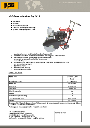 Fugenschneider KSG-Maschinenbau KSG 461