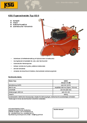 Fugenschneider KSG-Maschinenbau KSG 463