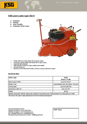 Fugenschneider KSG-Maschinenbau KSG 463
