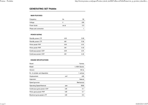 Stromerzeuger, Diesel PRAMAC Lifter P 6000s TYA