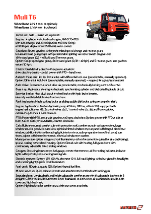 Kommunale Mehrzweckfahrzeuge Diesel Reform Werke Muli T 6