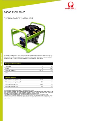 Stromerzeuger, Diesel PRAMAC Lifter E 4500 SYH