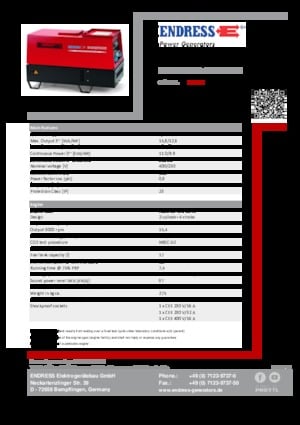 Stromerzeuger, Diesel Endress ESE 1204 DHS-GT ES ISO DI