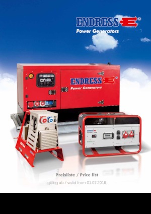 Stromerzeuger, Diesel Endress ESE 1408 DLG DI ES DUPLEX Silent