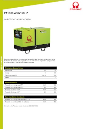 Stromerzeuger, Diesel PRAMAC Lifter P 11000 TYA
