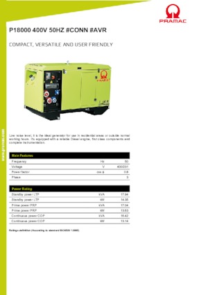 Stromerzeuger, Diesel PRAMAC Lifter P 18000 TYA
