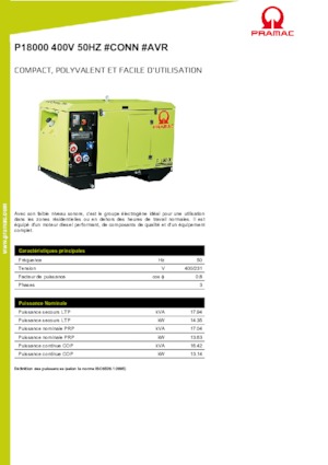 Stromerzeuger, Diesel PRAMAC Lifter P 18000 TYA