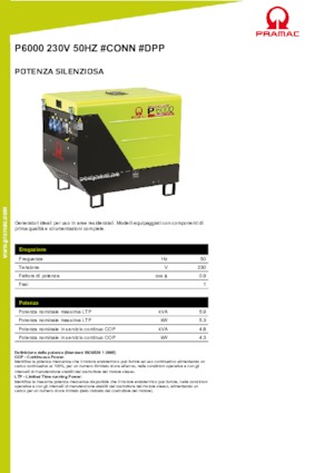 Stromerzeuger, Diesel PRAMAC Lifter P 6000 TYA