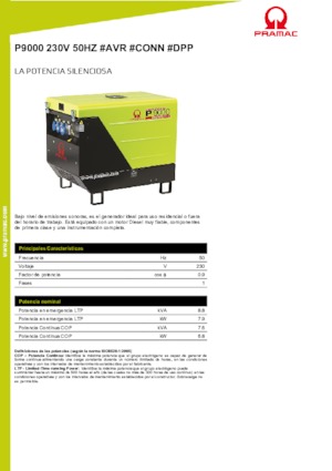 Stromerzeuger, Diesel PRAMAC Lifter P 9000