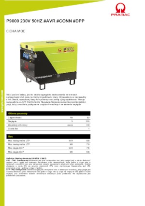 Stromerzeuger, Diesel PRAMAC Lifter P 9000