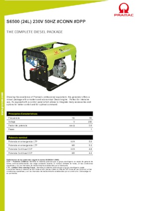 Stromerzeuger, Diesel PRAMAC Lifter S 6500 SYA