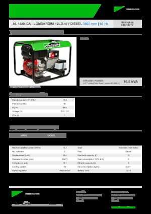 Stromerzeuger, Diesel INMESOL AL 1650-CA