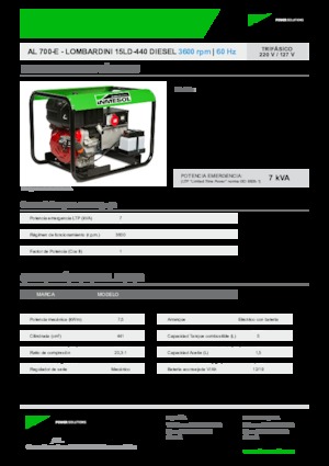 Stromerzeuger, Diesel INMESOL AL 700-E