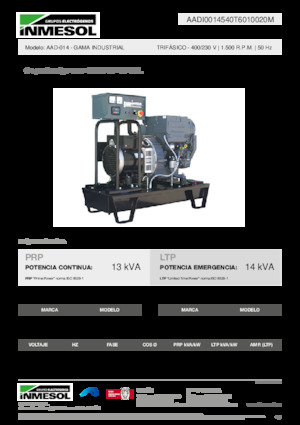 Stromerzeuger, Diesel INMESOL AAD-014