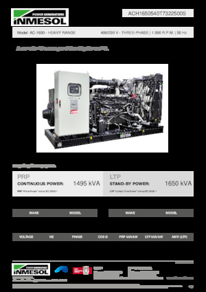 Stromerzeuger, Diesel INMESOL AC-1650