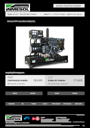 Stromerzeuger, Diesel INMESOL AD-017
