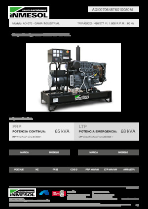 Stromerzeuger, Diesel INMESOL AD-070